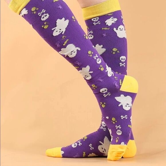 Halloween Thigh High Socks - Picture 1 of 3